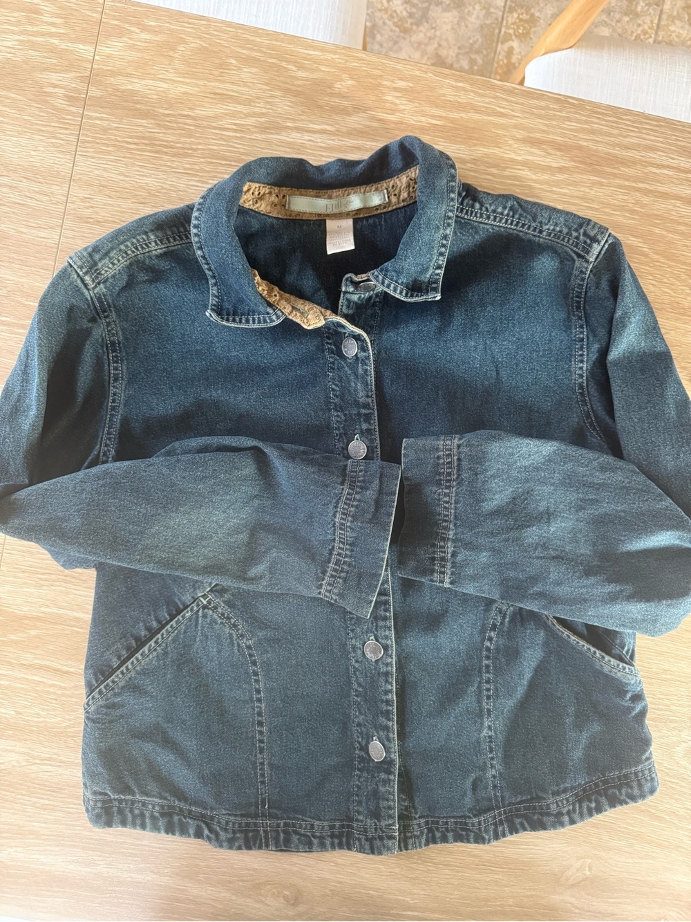 J Jill Denim Jacket with Button Front